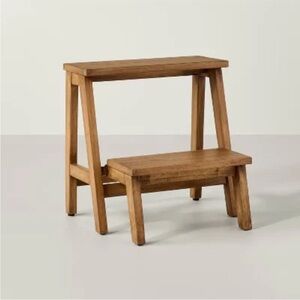 Hearth & Hand 18" Wood Kitchen Step Stool - Aged Oak